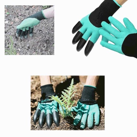 Plastic Claws Garden Gloves