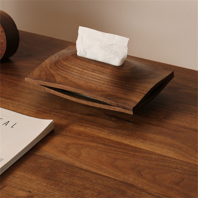 Solid Wood Desktop Tissue Box