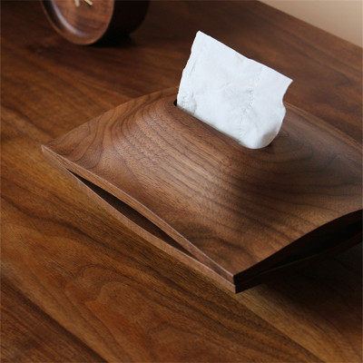 Solid Wood Desktop Tissue Box