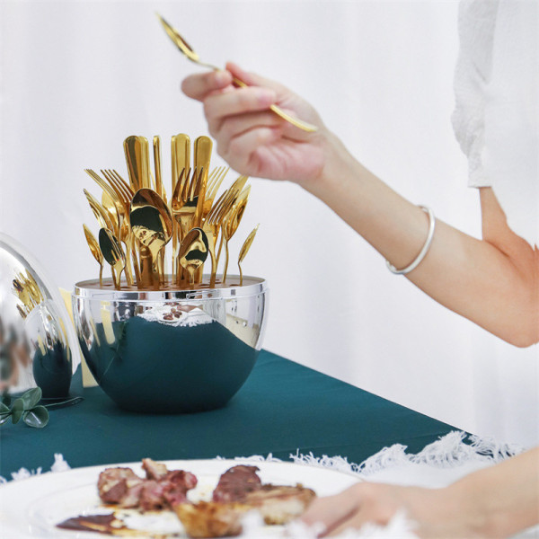 Egg Shaped Western Cutlery Set