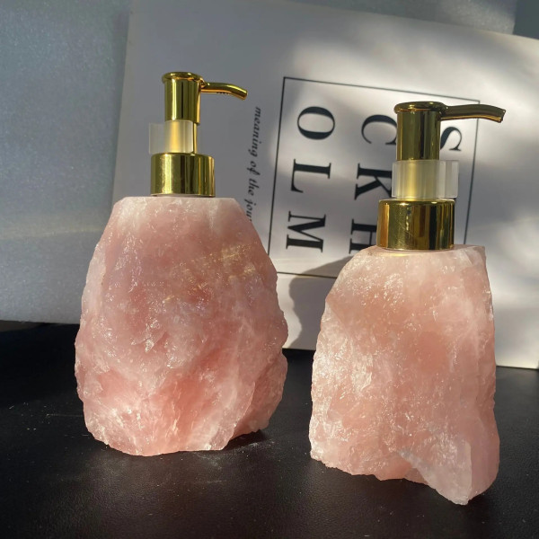 Crystal Stone Press Bottle Dispenser