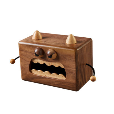 Cute Cartoon Household Wooden Tissue Box