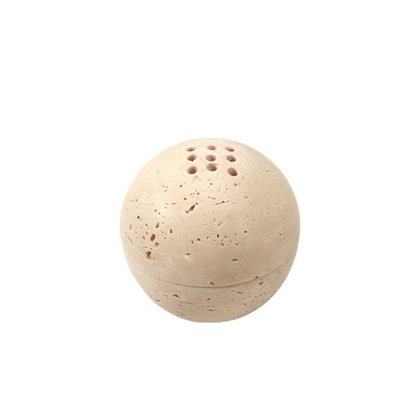 Natural Marble Yellow Travertine Round Ball