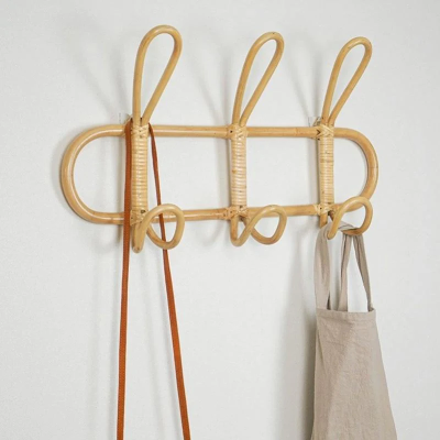 Kids Garments Rattan Hanger Organizer