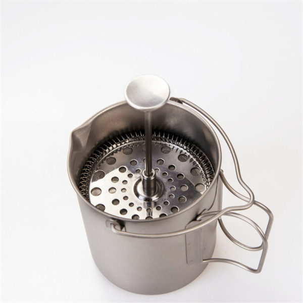 Pure Titanium French Press Coffee Pot